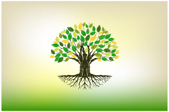 Download Abstract Circular Tree Illustrations - Illustration Collection
