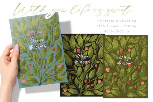Download Life is Sweet Greeting Card Printable - Life Collection