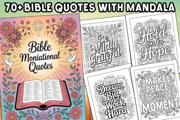 Download Bible Quotes with Mandala Coloring Pages - Premium Resources